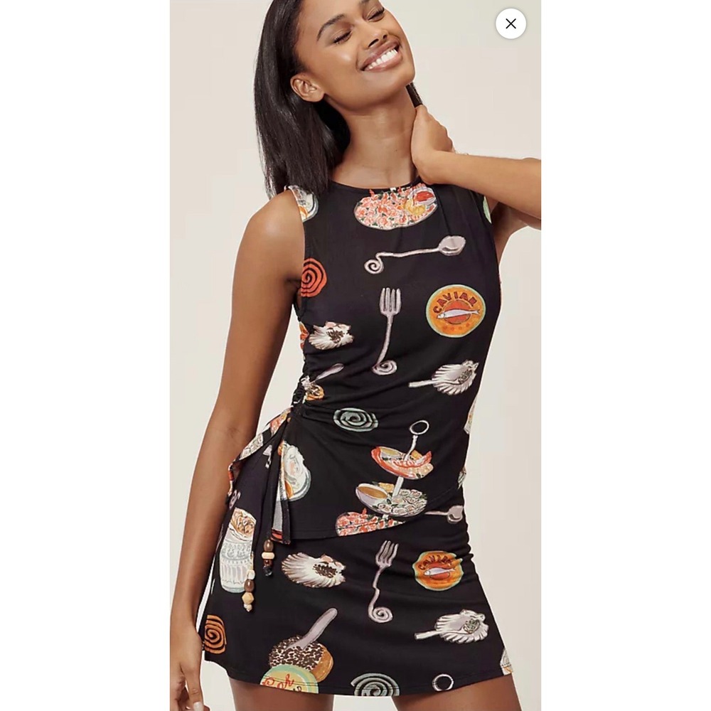 Lisa Says Gah Darcy skort Erin tank top set small caviar dreams black new